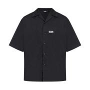 Shirt with logo Gcds , Black , Heren