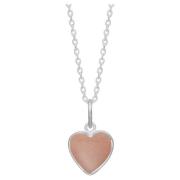 Aya ketting perzik maansteen zilver Frk. Lisberg , Brown , Dames