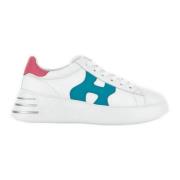 Rebel Leren Sneakers Hogan , White , Dames