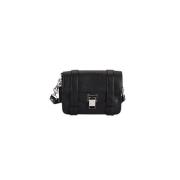 Luxe Zilveren Mini Tas Proenza Schouler , Black , Dames