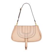 Luxe Schoudertas van Kalfsleer Chloé , Beige , Dames