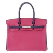 Pre-owned Leather shoulder-bags Hermès Vintage , Pink , Dames