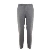 Grijze Melange Technische Stof Chinos RRD , Gray , Heren