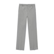 Grijze Wol Straight-Leg Chino's Anine Bing , Gray , Dames