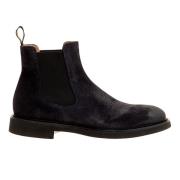 Blauwe Mocassins voor Heren Doucal's , Black , Heren