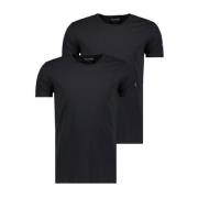 2-Pack Slim Fit T-Shirts PME Legend , Black , Heren