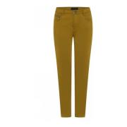Straight Trousers C.Ro , Yellow , Dames