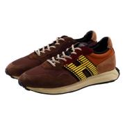 Bruine Retro Sneaker met Lichtgewicht Grip Hogan , Brown , Heren