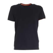 Varsity Stripe Casual T-Shirt RRD , Black , Heren