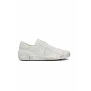 Vintage Witte Leren Sneakers Philippe Model , White , Heren