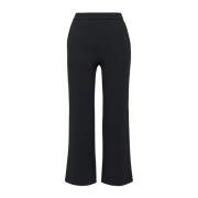 Sable Crepe Broek Maliparmi , Black , Dames