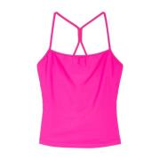 Veelzijdige Cross-Back Stretch Top Maliparmi , Pink , Dames