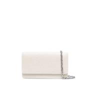 Luxe viersteken kettingClutch Tas in Greige Maison Margiela , Beige , ...