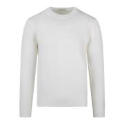 1102 Crewneck Sweater Paolo Pecora , White , Heren