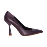 Viola Leren Pumps Sergio Levantesi , Purple , Dames