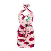 Bloemen Cut-Out Jurk Magda Butrym , Pink , Dames