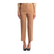 Chino Broek met Opgeslagen Pijpen Seventy , Beige , Dames