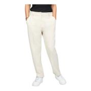 Winterwitte broek met brede tailleband 2-Biz , White , Dames
