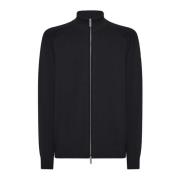 Cardigan met volledige rits RRD , Black , Heren