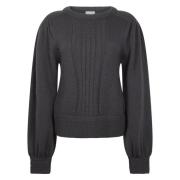 Gezellige Grijze Elle Pullover Jane Lushka , Gray , Dames