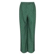 Wide Trousers Jane Lushka , Green , Dames