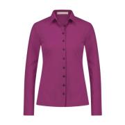 Stijlvolle Buttoned Shirt in Technisch Jersey Jane Lushka , Pink , Dam...