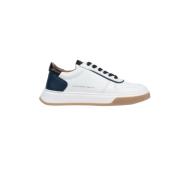 Witte en Cognac Sneakers Alexander Smith , White , Heren