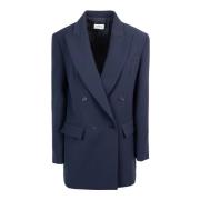 Dubbelrijige Blauwe Blazer P.a.r.o.s.h. , Blue , Dames