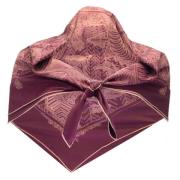 Pre-owned Silk scarves Hermès Vintage , Purple , Dames