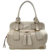 Pre-owned Leather handbags Chloé Pre-owned , Beige , Dames