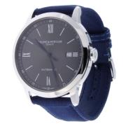 Classima Automatisch Blauw Textielband Baume et Mercier , Gray , Dames