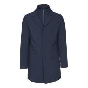 Blauwe Trenchcoat Save The Duck , Blue , Heren