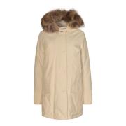 Beige Jassen voor Dames Woolrich , Beige , Dames