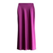 Hana silk skirt Ahlvar Gallery , Purple , Dames