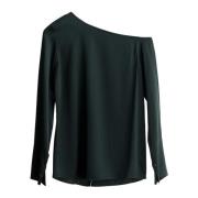 Off-shoulder zijden blouse Ahlvar Gallery , Green , Dames