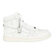 Witte leren Skel-Top Hi sneakers Amiri , White , Heren