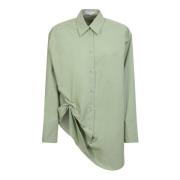 Groene Oversized Asymmetrische Shirt JW Anderson , Green , Dames