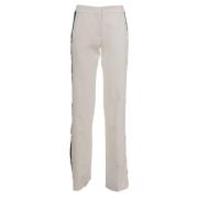 Zwarte broek met zijstreep Ermanno Scervino , White , Dames