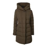 Groene Puffy Parka Woolrich , Green , Dames