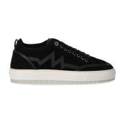 Zwarte Heartbeat Sneakers met Leren Details Mason Garments , Black , H...