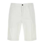 Stretch katoenen Bermuda shorts PT Torino , White , Heren