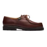 Tijdloze Piped Seam Derby Schoenen Paraboot , Brown , Heren