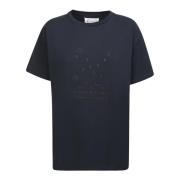 Iconisch Four Stitches Zwart Katoenen T-Shirt Maison Margiela , Black ...