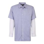Stijlvolle Yarn Shirt voor Moderne Mannen Comme des Garçons , Blue , H...