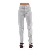 Twisted Denim Jeans Lanvin , White , Dames