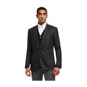 Sportjasje van stretch jomfruwol en zijde Brooks Brothers , Black , He...