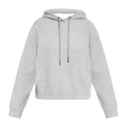 Hoodie met logo Moncler , Gray , Dames