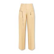 Broek met hoge taille Jacquemus , Beige , Dames