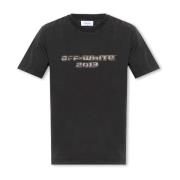 T-shirt met vintage-effect Off White , Black , Heren