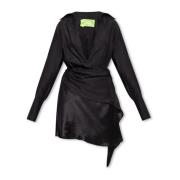 Gravia zijden jurk Gauge81 , Black , Dames